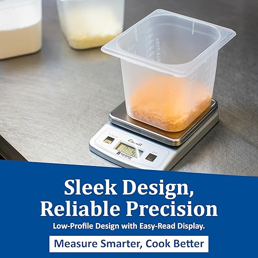 San Jamar SCDG2LP Low-Profile Digital Food/Kitchen Scale, 2lb Capacity
