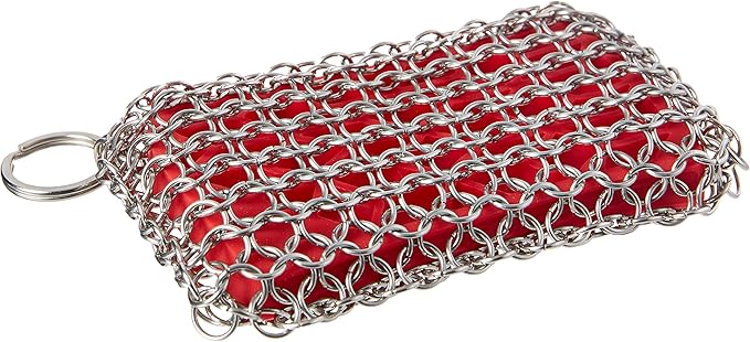 Lodge Chainmail Scrubbing Pad and Lodge Rust Eraser Set