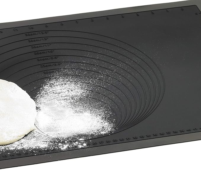 Lurch Germany Flexiform 15.7 x 23.6 Inch Silicone Baking Mat, Black