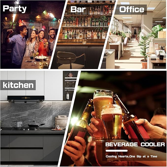 Compact 105 Can/3.0 Cu.Ft Mini Fridge For Soda, Beer Or Wine, Portable Small Beverage Refrigerator Cooler With Digital Display&Removable Shelves &Reversible Glass Door For Office, Dorm, Bar