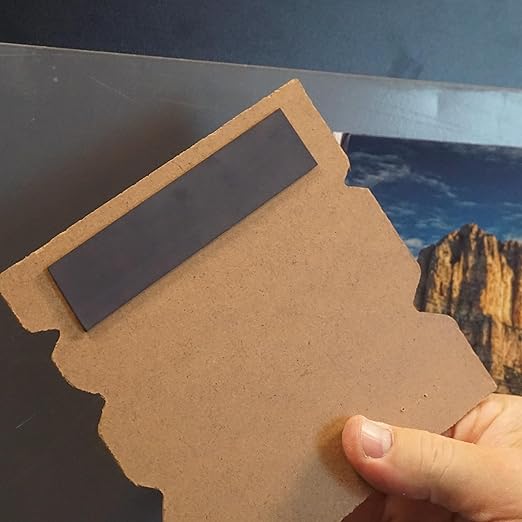 Master Magnetics Flexible Magnetic Strip - Plain with ID Groove on Weak Side - Heavy-Duty Strong Magnet Strips for Walls, Boards, Signs, and More - 0.60" Thick - 1" W - 100 Ft - 1 Roll