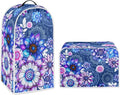Bright Blossoms Toaster and Blender Cover Set Boho Mandala Floral Small Appliance Cover Kitchen Accessories Size S