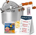 Whirley-Pop Popcorn Popper Kit - Metal Gear - Silver - 1 Real Theater All Inclusive Popping Kit