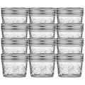 Ball Mason 4oz Quilted Jelly Jars with Lids and Bands, Set of 12