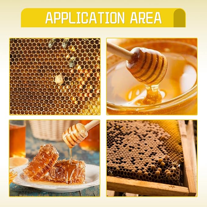 30pcs Beeswax Sheets Beehive Wax Foundation Sheets Natural Beeswax Honeycomb Sheets for Beekeeping Candle Making