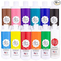 Ann Clark Professional Grade Food Coloring Extra Large 13.5 oz Bottles 12-Color Set
