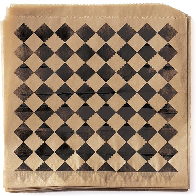 G.E.T. P-BKC-77-BR Brown 7" x 7" Food-Safe Double-Open Bag / Wire Cone Basket Liner Paper Food-Safe Tissue Liners Collectio (2000 pieces/cs)