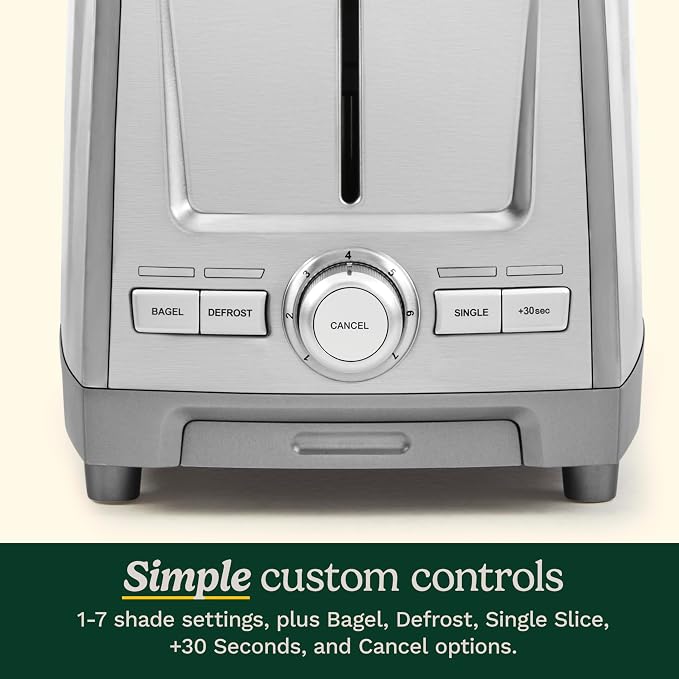 Cuisinart 2-Slice XL Slot Stainless Steel Toaster, Stainless Steel, CPT-1600
