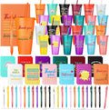 Feifeiya 72 Pcs/ 24 Set Thank You Gifts Bulk 24 oz Employee Staff Appreciation Tumbler with Lids and Straws Motivational Pens Inspirational Notepads Plastic Cup Gift (awesome, Colorful 2)