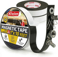 XFasten 1-Inch X 10-Foot, 3-Pack Heavy Duty Magnetic Tape Roll, Sticky Magnetic Strips for DIY Projects, Strips with Adhesive Backing, Strong Magnetic Tape for Whiteboard, Classroom, DIY