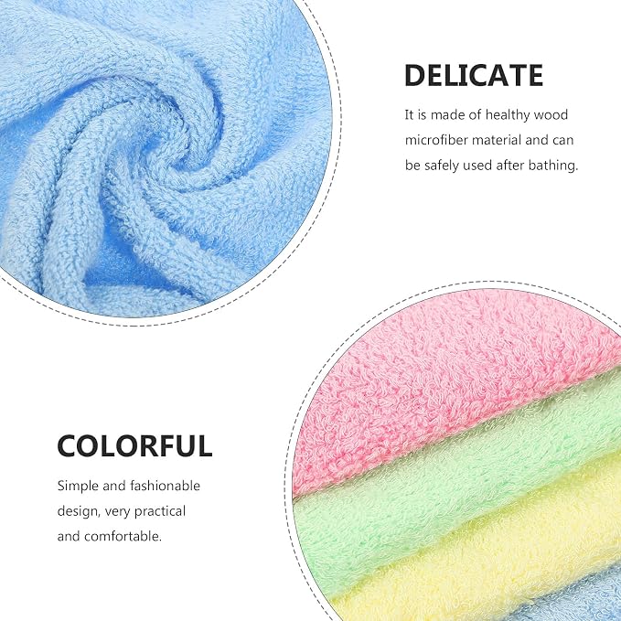 12pcs Microfiber Kitchen Dish Towels Multipurpose Cleaning Cloths Bulk Absorbent Duster Towels for Household and Bathroom Use