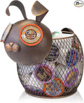 Made Easy Kit Coffee Pod Basket Organizer Useful Decor - Compatible with Keurig K-Cup Pods - Home Coffee Bar Functional Decoration - Café Station Countertop Freestanding Storage Accessory (Bunny)