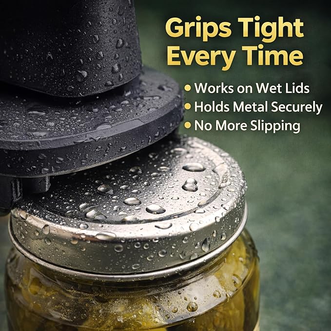 Jokari Easy Grip Adjustable Jar Opener to Open Jars with Lids of Virtually Any Size. Perfect Kitchen Gadget Accessory So Anyone With Arthritis, Weak Grip Strength or Sore Hands Can Twist Tops Easily