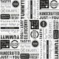 G.E.T. P-GT-1212-W 12" x 12" White Food Word Text Grease-Resistant Food-Safe Wrap Paper, Deli Wrap, Clipper Mill (1000 Pieces)