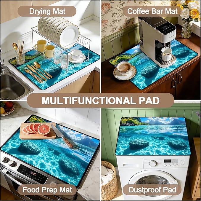Stove Top Covers for Electric Stove: Heat Resistant Protector Glass Stove Top Expands Counter Space, Stylish Kitchen Decor (G253396)