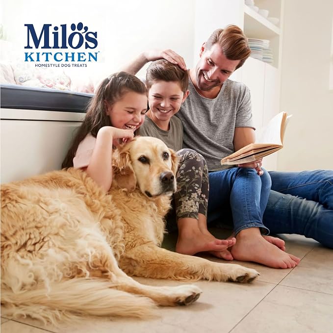 Milo's Kitchen Beef Sausage Slices with Rice Dog Treats, 18 Ounce (Pack of 4)