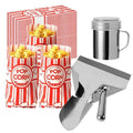 202 Pcs Popcorn Bags with Popcorn Scoop and Salt Shaker Set,Apply to Freshly Baked Popcorn, Movies with Friend and Family, Parties, Kitchen Utensils,Festivals,Restaurants
