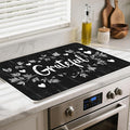 Heat-Resistant Glass Stove Top Cover with Anti-Slip Rubber Coating – 28.5x20.5 Inch Electric Stove Protector, Scratch-Resistant, Expands Counter Space, Stylish Kitchen Decor