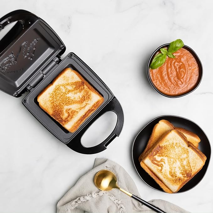 Uncanny Brands Jurassic Park Sandwich Maker - Prehistoric Kitchen Appliance