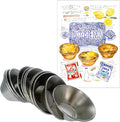 Pastel de Nata Tins (Egg Tart Tins) - Made in Portugal out of Galvanized Steel - Includes Pastéis de Nata Print Postcard and Downloadable Recipe - Set of 12 (Standard 3 cm height)