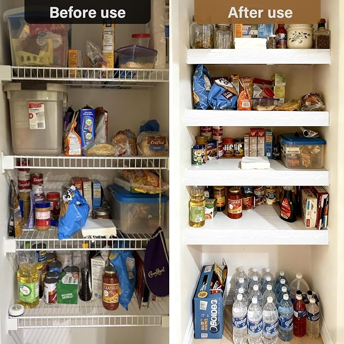 Wire Rack Covers for Shelves, 30*16 PVC inch Wires Shelf Cover, Shelfs Covers for Wire Shelving, Easy to cut Install Wires Shelf 0.31-inch Thick Moisture Durable Shelfs Liner for Kitchen, Pantry White