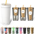 Frost Buddy Togo Buddy | 30 oz Stainless Steel Vacuum Insulated Tumbler | To Go Coffee Cup – Iced Coffee Cups, Iced Coffee Sleeve, Travel Mug, Thermal Cup for Hot & Cold Drinks, Dunkin Cup (White)