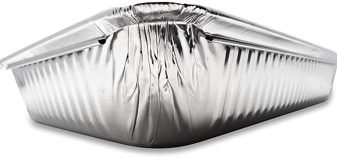 (120 Pack) Premium Lasagna Pans 14" x 10" x 3” Heavy Duty l Disposable Aluminum Foil for Roasting Turkey, Baking, or Cooking
