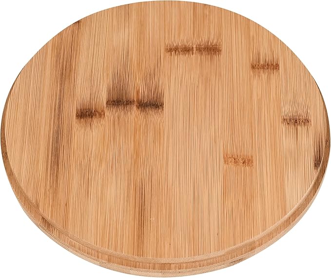 LOVYANXUE Bamboo Fiber Salad Bowl with Servers Set Large 9.8inches Nature Bamboo Mixing Bowl with Servers with Lid Spoon and Fork for Fruits,Salads and Vegetables