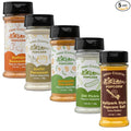 Amish Country Popcorn | 5 Pack Seasoning Bundle | Buffalo, Garlic Parmesan, Jalepeno Cheddar, Dill Pickle, BallPark Buttersalt | Old Fashioned, Non-GMO