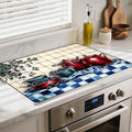 Heat-Resistant Glass Stove Top Cover with Anti-Slip Rubber Coating – Electric Stove Protector, Scratch-Resistant, Expands Counter Space, Stylish Kitchen Decor (Bilberry)