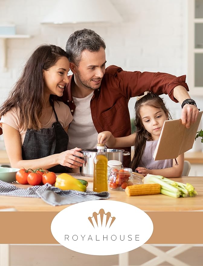 RoyalHouse Bamboo In-Drawer Knife Block,Knife Block without Knives, Fit for 9 Knives, Perfect for Home and Chefs, Premium Knife Holder, Gifts, Housewarming