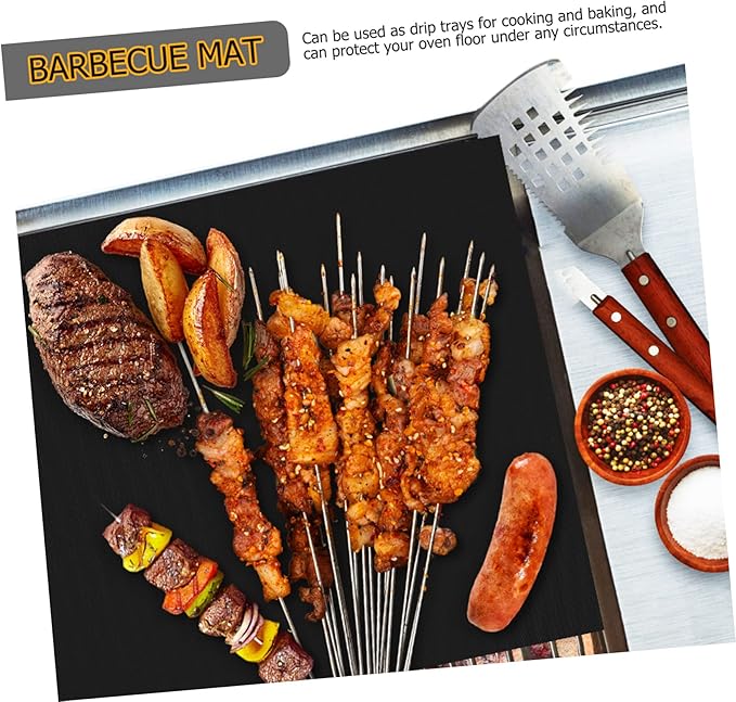 LABRIMP 9pcs Non-stick Oven Liners Reusable Baking Mats for Easy Cleanup High-temperature Resistant Cooking Fit for Ovens and Grills