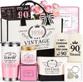 90th Birthday Gifts for Women, Vintage 1936 Happy 90th Birthday Gifts Basket for Women Unique Gift Ideas for 90 Year Old Female, Mom, Wife, Grandma, Meaningful Birthday Gift Turning 90 Year Old