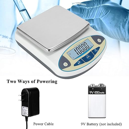 Bonvoisin Lab Scale 500gx0.01g High Precision Electronic Analytical Balance 0.01g Accuracy Laboratory Lab Precision Scale Digital Kitchen Balance Scale Jewelry Scale Scientific Scale (500g, 0.01g)