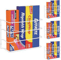 Evelots Kitchen Wrap Organizer - 4 Pack - Hold up to 4 Plastic, Foil, Paper, Wax - Cabinet Door, Wall Rack Basket - Sandwich, Freezer, Food Bag Storage - Laundry Supplies - Plastic Coated Metal