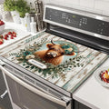 HOMETITUTE Stove Top Cover for Electric Diatomite Welcome Mat 28x20 Inch Highland Cow Kitchen Decor Farmhouse Countertop Protector Coffee Mat Heat Resistant Electric Stovetop Cover Pad