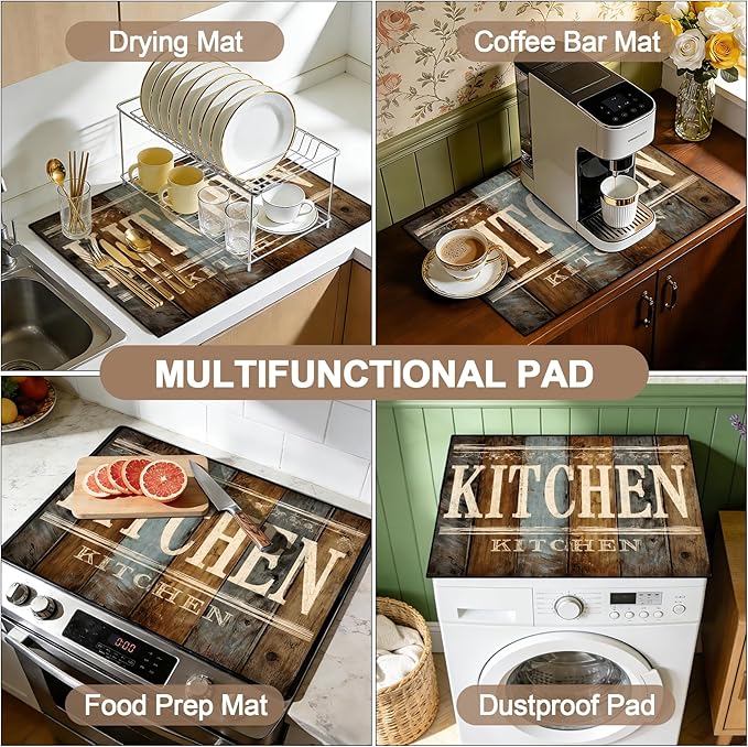 Stove Top Covers for Electric Stove: Heat Resistant Protector Glass Stove Top Expands Counter Space, Stylish Kitchen Decor 28.5'' 20.5''