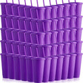 Honeydak 60 Pack Tumbler with Straw and Lid Bulk Cups for Gifts Glitter Plastic Coffee Cups 24-27 oz Reusable Water Bottle Iced Coffee Travel Mug Party Favors for Birthdays Travel (Purple)