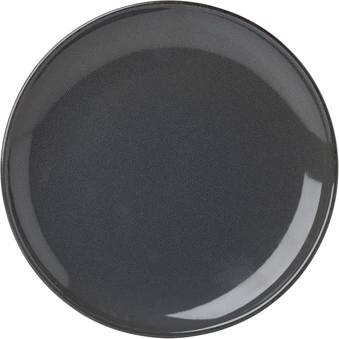 Oneida Dinnerware Sets, Organic Shades Gray 12-Piece Dinnerware Set, Set for 4, Service For 4, Stoneware Material, Dishwasher and Microwave Safe, Plates And Bowls, Dinner Dishes, Home (Gray, 12 Piece)
