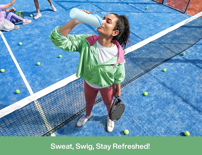POWCAN 26 oz Insulated Water Bottle with 2-in-1 Straw and Spout Lid, Keep Cold 24H, Leak-Proof, Fits in Car Cup Holder, Stainless Steel Water Bottle for Sports, Travel, Gift, School (Avocado Grove)