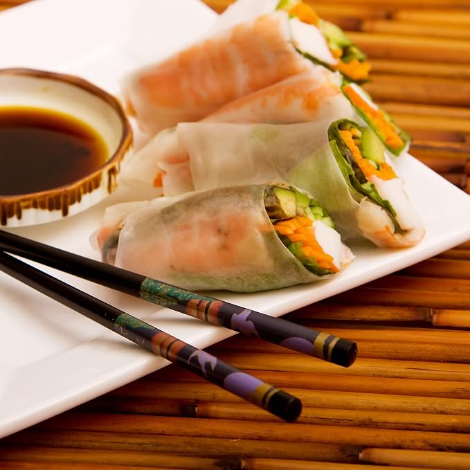 TANISA Organic Brown Rice Paper Wrapper, Healthy Gluten Free Spring Roll Rice Paper Wrappers Fresh Rolls