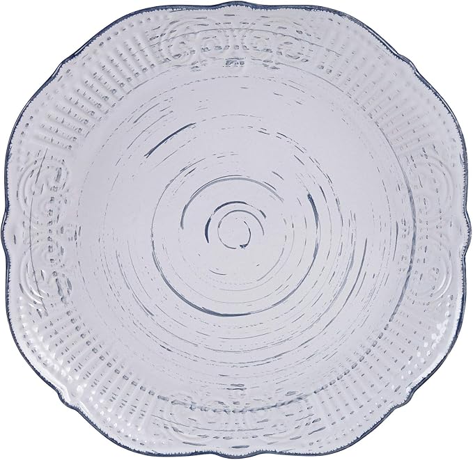 Pfaltzgraff Isabella 16-Piece Stoneware Dinnerware Set, Service for 4 - Handpainted Unique Glazed Finish - Includes Dinner Plates, Salad Plates, Bowls, Mugs - Dishwasher & Microwave Safe (Gray)