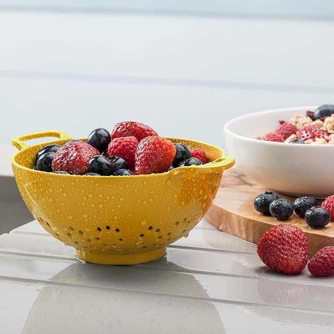 Zeal G209M Melamine Colander/Strainer (15cm) -Mustard Yellow