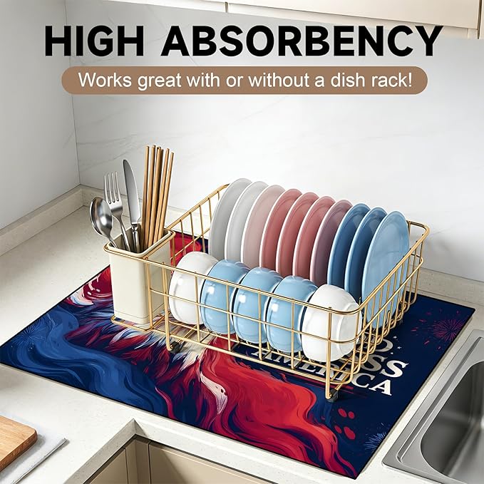 Stove Top Covers for Electric Stove: Independence Day Eagle Design Heat Resistant Protector Glass Stove Top Expands Counter Space, Stylish Kitchen Decor 28.5'' × 20.5‘’