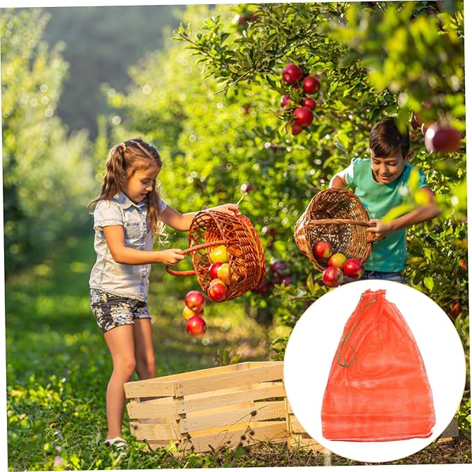 LIFKOME 50pcs Mesh Bags for Storage Reusable Mesh Produce Bags Net for Fruits Vegetables Toys