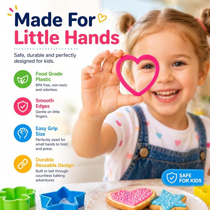 108PCS Shape Cookie Cutters Bulk – Big Plastic Baking Cookie Cutters Variety Pack for All Purpose, Alphabet Numbers Animals Hearts and Other Shapes for Baking Bento Box Bakeware Holiday Birthday Party