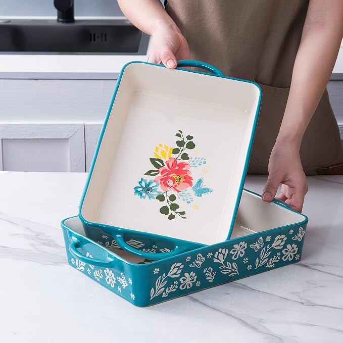 Wisenvoy Casserole Dish 9x13 Baking Pan Casserole Dishes For Oven Baking Dish Ceramic Lasagna Pan Baking Dishes For Oven