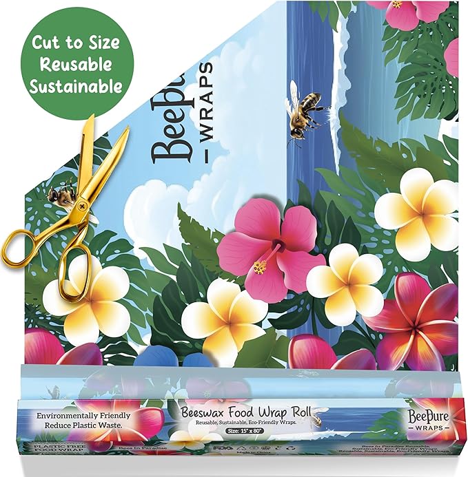 Reusable Beeswax Food Wrap Roll – Bees in Paradise