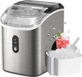 Nugget Ice Makers Countertop, Pellet Ice Machine with Self-Cleaning Function, Nugget Ice Machine Produces 33 lbs of Chewable Ice in 24 Hours, Sonic Ice Maker Perfect for Home Kitchens Party Camping