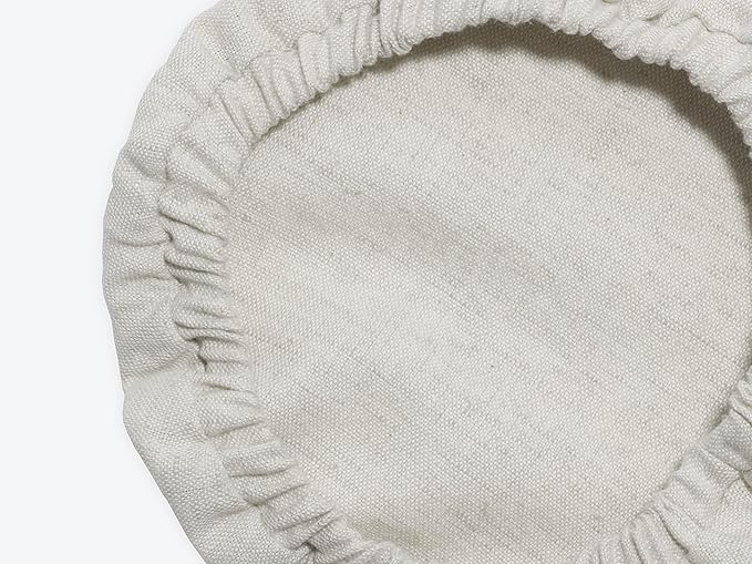 Reusable Fabric Bowl Covers for Bread Proofing - Washable, Dye-free, and All-Natural 100% Linen Cloth Bowl Covers for Bread Rising - Elastic Closure to Fit Multiple Bowl Sizes (1 XL, 1 L, 1 M, 1 S)